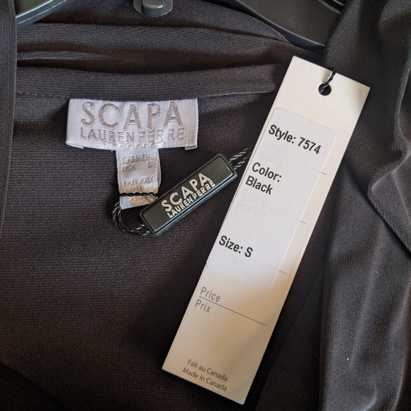NEW Scapa Lauren Perre Black Dress Size S - Picture 4 of 4